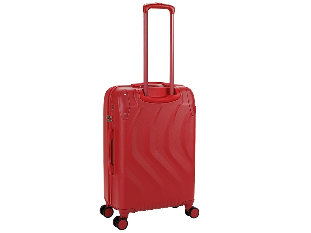 Чемодан TORBER В Отпуск, красный, ABS-пластик, 45 х 27 х 68 см, 63 л, 3,1 кг
