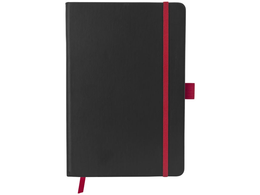 Блокнот Color edge A5, черный/красный (Р), черный, красный