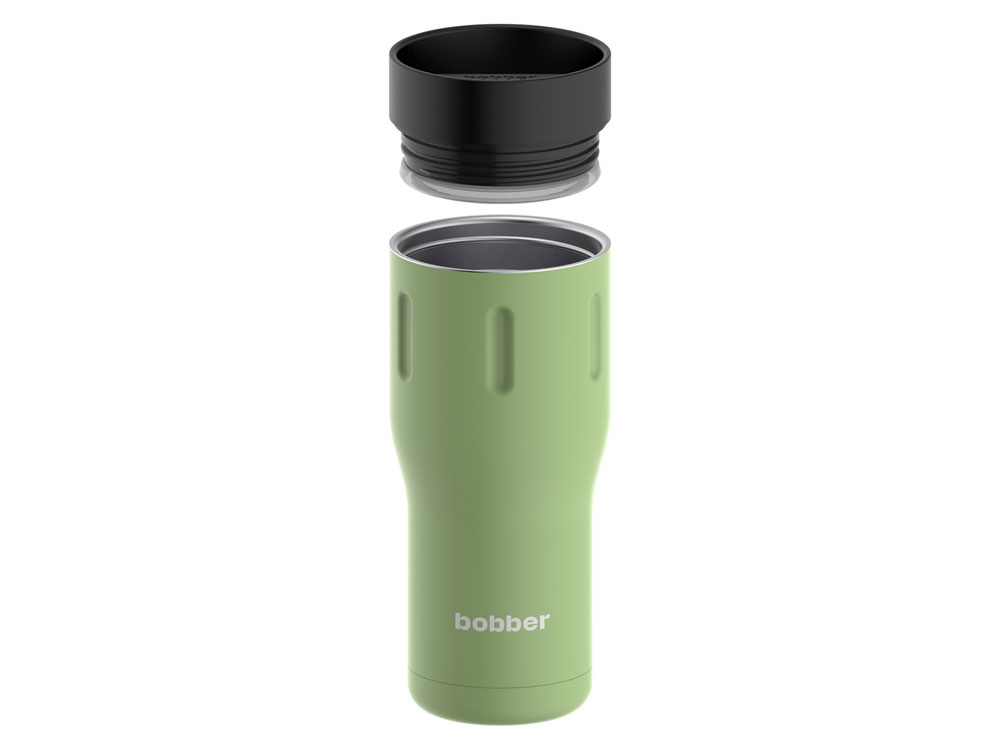 Термос питьевой, вакуумный, бытовой, тм bobber. Объем 0,47 литра. Артикул Tumbler-470 Mint Cooler, зеленый