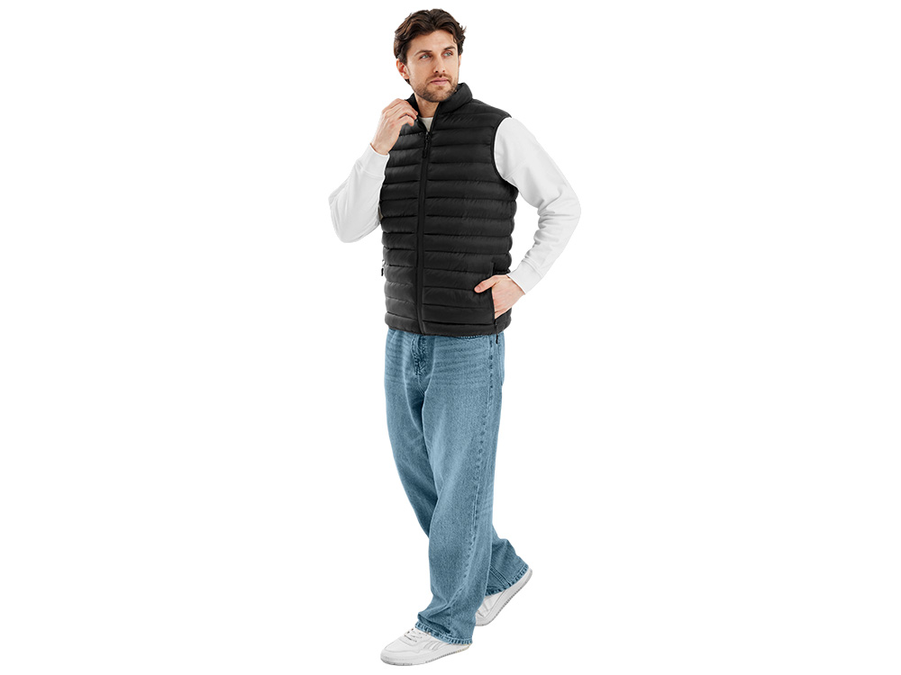 Стеганый жилет Uniqloud, черный