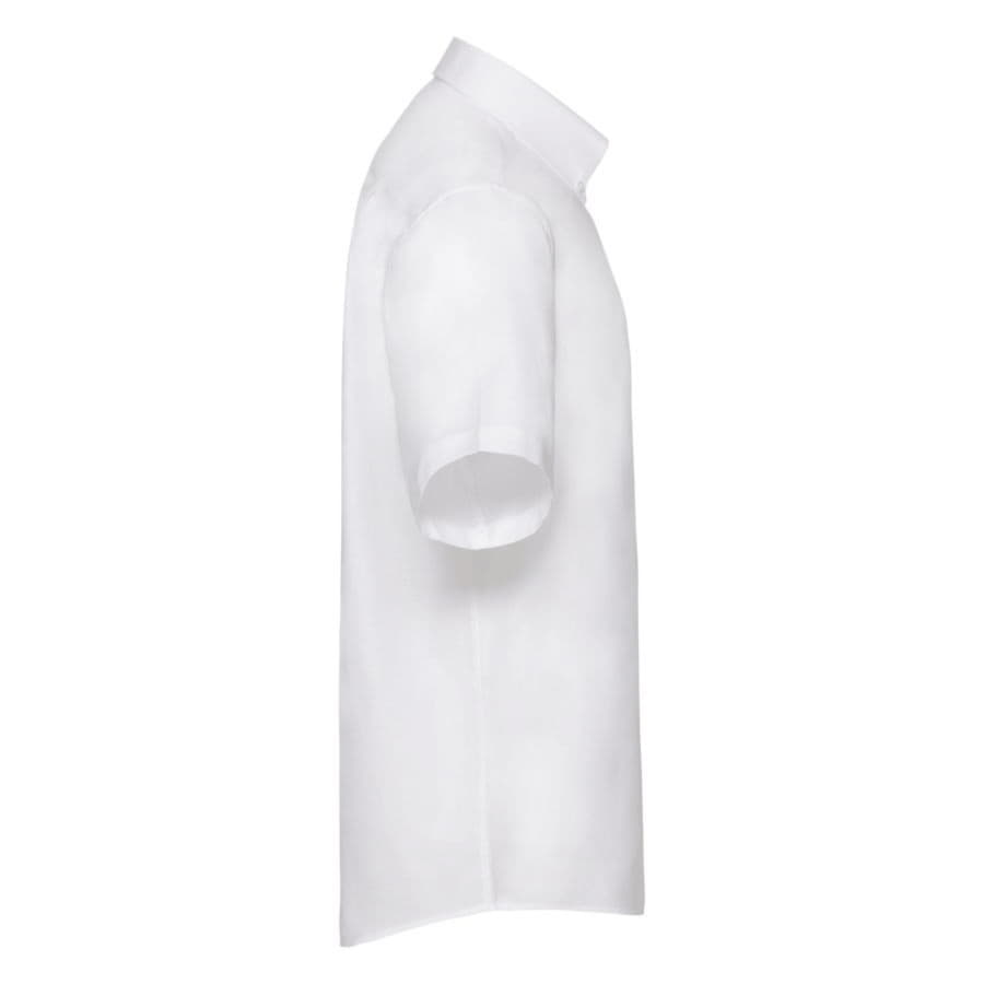 Рубашка "Short Sleeve Oxford Shirt", белый, 70% х/б, 30% п/э, 130 г/м2