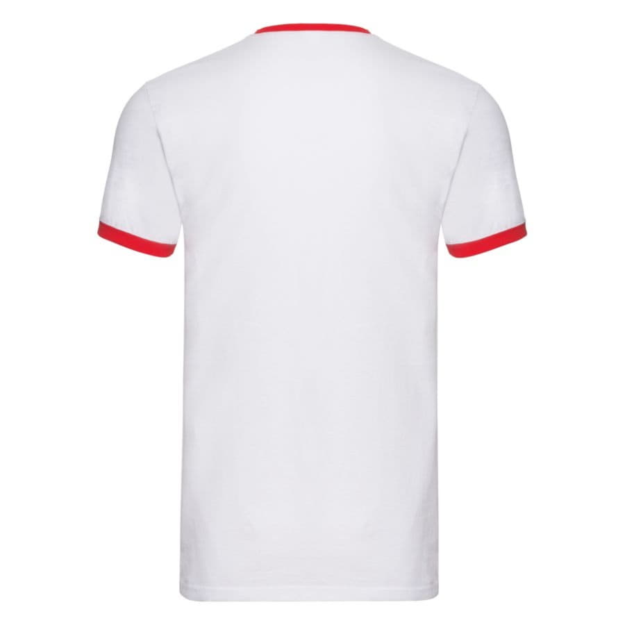 Футболка "Ringer T", белый с красным, 100% х/б, 160 г/м2