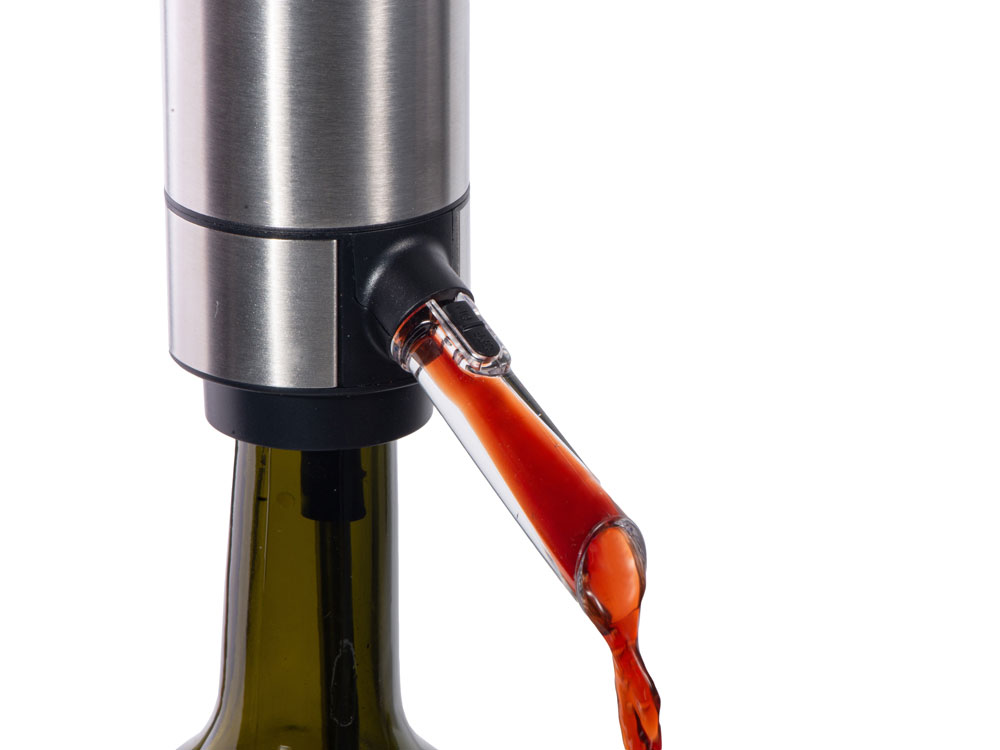 Электрический аэратор-диспенсер для вина Wine delight (серебристый)