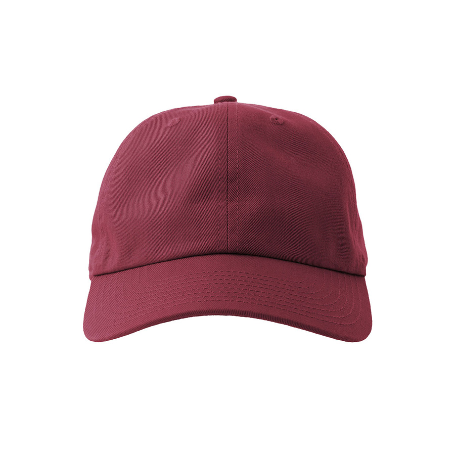 Бейсболка "DAD HAT-S", 6 клиньев, металлическая застежка, бордовый, 100% хлопок, 270 г/м2