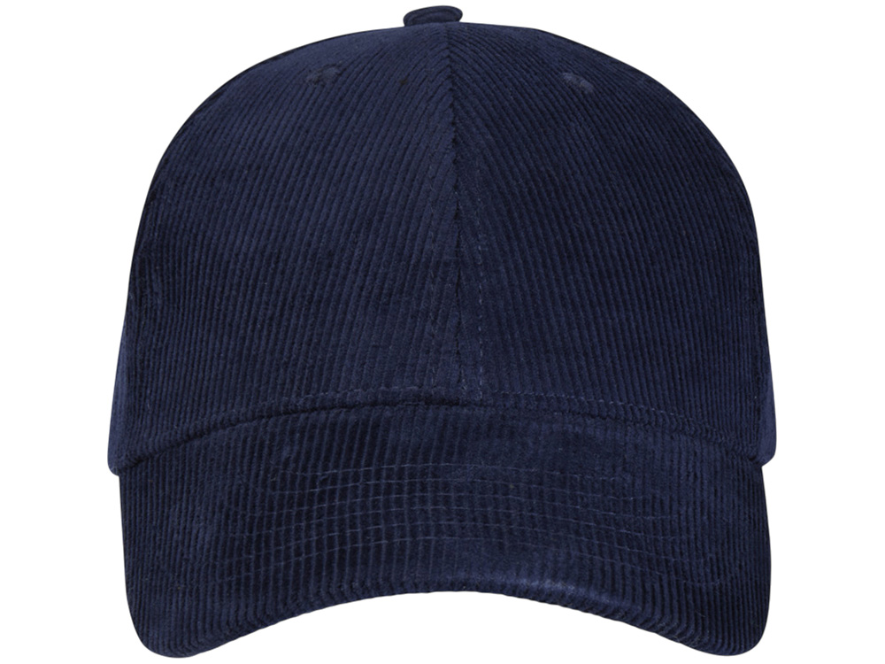 Hutton 6-панельная бейсболка из переработанного хлопка - Темно - синий, темно-синий