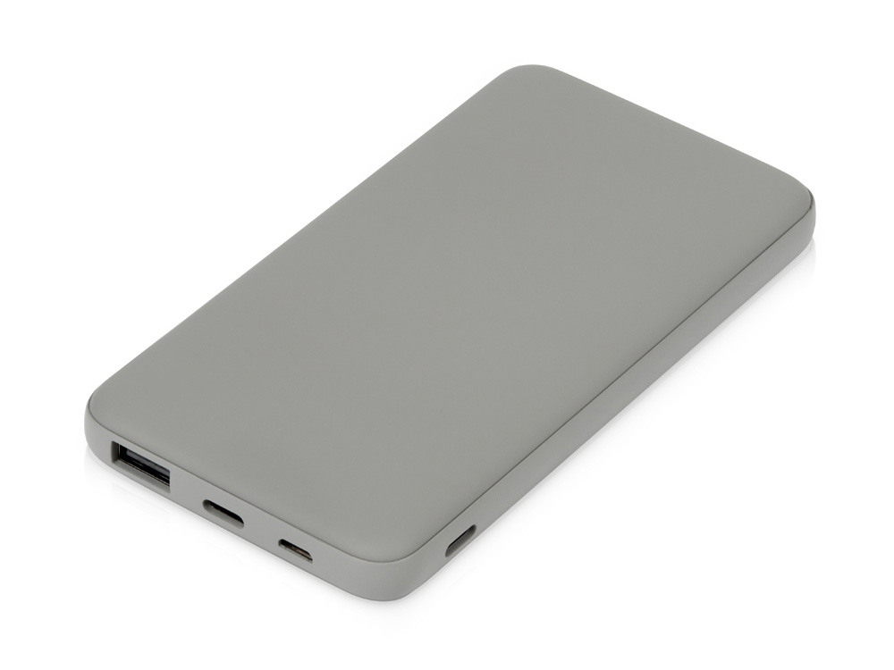 Подарочный набор c кружкой, пластиковой ручкой и повербанком С2, 10000 mAh, серый, серый, серый