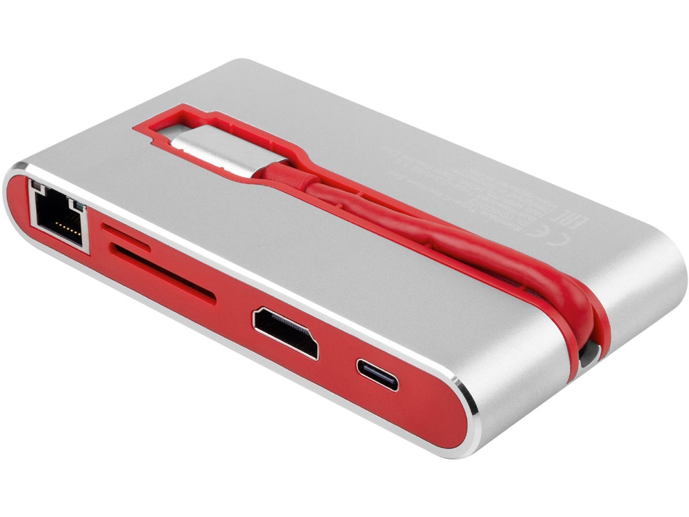 Хаб USB Rombica Type-C Hermes Red, красный