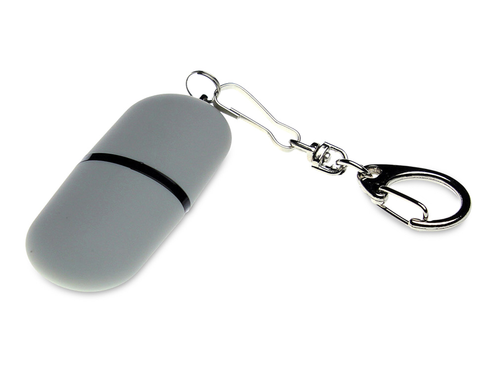 USB 3.0- флешка Goutte Soft-touch на 128 Гб каплевидной формы