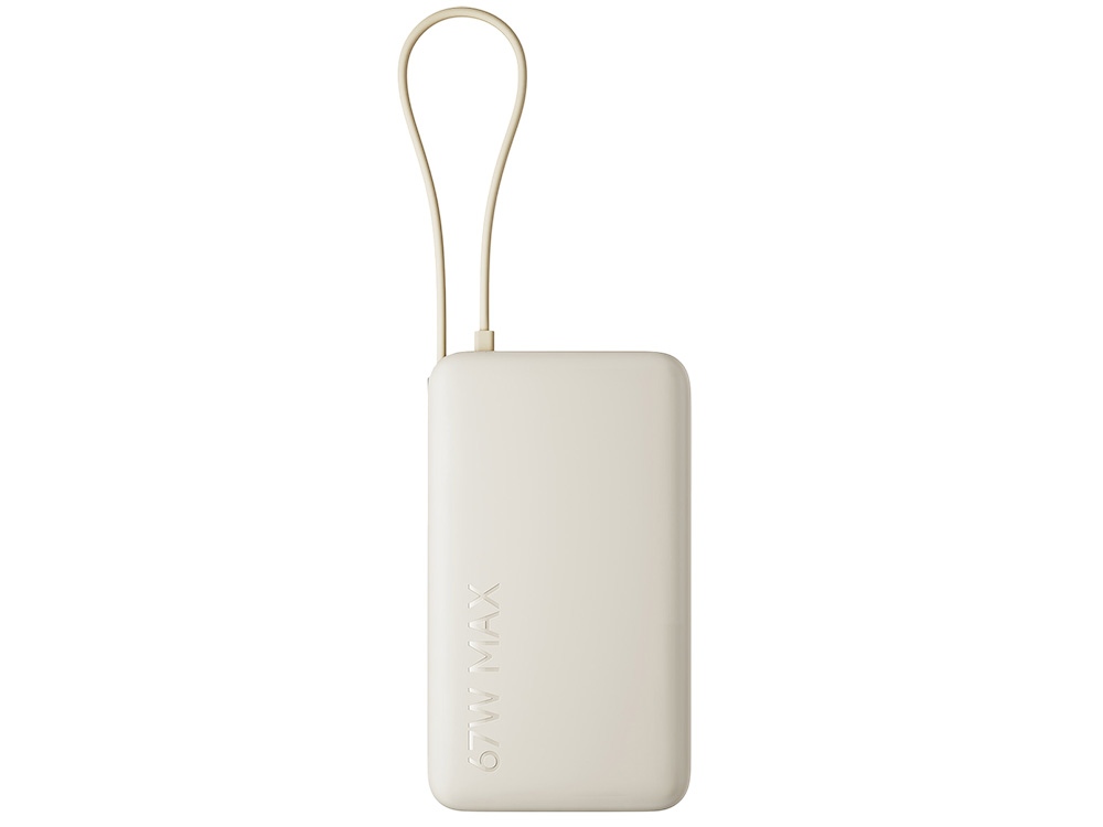 Внешний аккумулятор со встроенным кабелем Xiaomi 67W Power Bank 10000 (Integrated Cable) Tan, бежевый