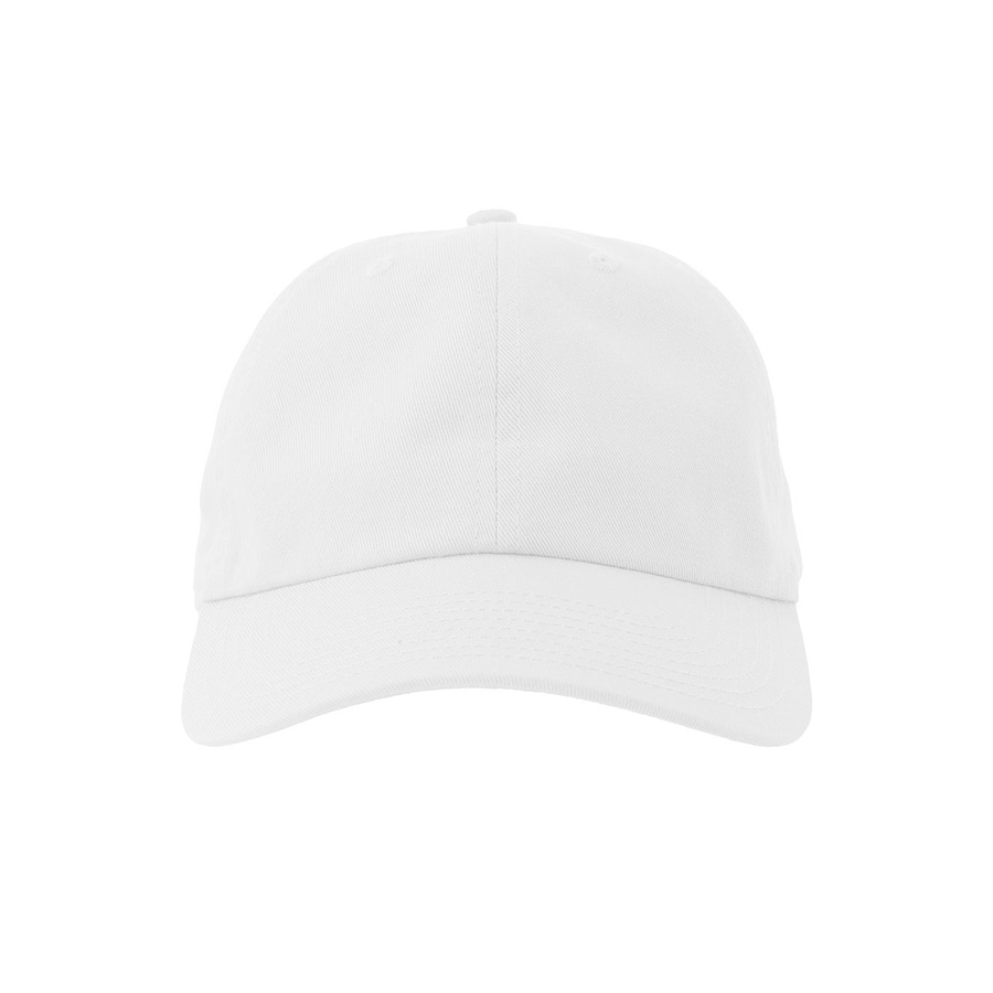 Бейсболка "DAD HAT-S", 6 клиньев, металлическая застежка, белый, 100% хлопок, 270 г/м2
