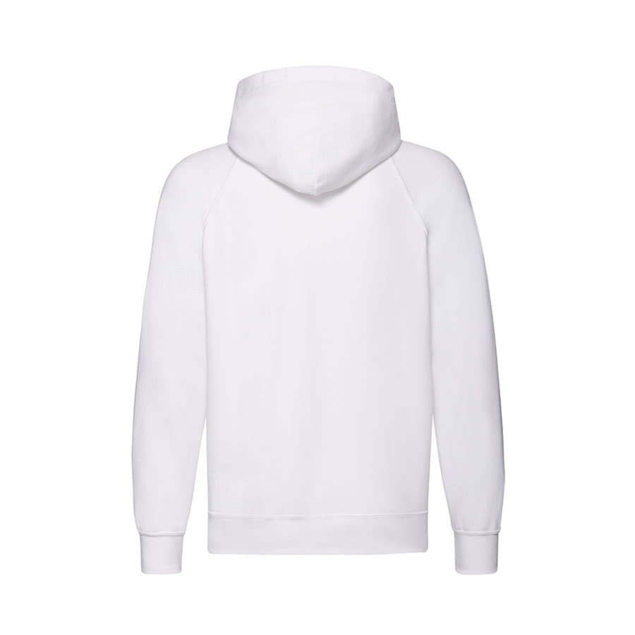 Толстовка без начеса "Lightweight Hooded Sweat", белый, 80% х/б 20% полиэстер, 240 г/м2
