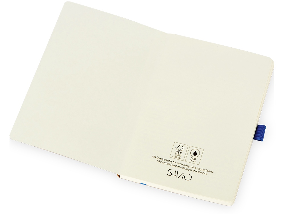 Блокнот Sevilia Soft, гибкая обложка из крафта A5, 80 листов, крафтовый/синий, коричневый, синий