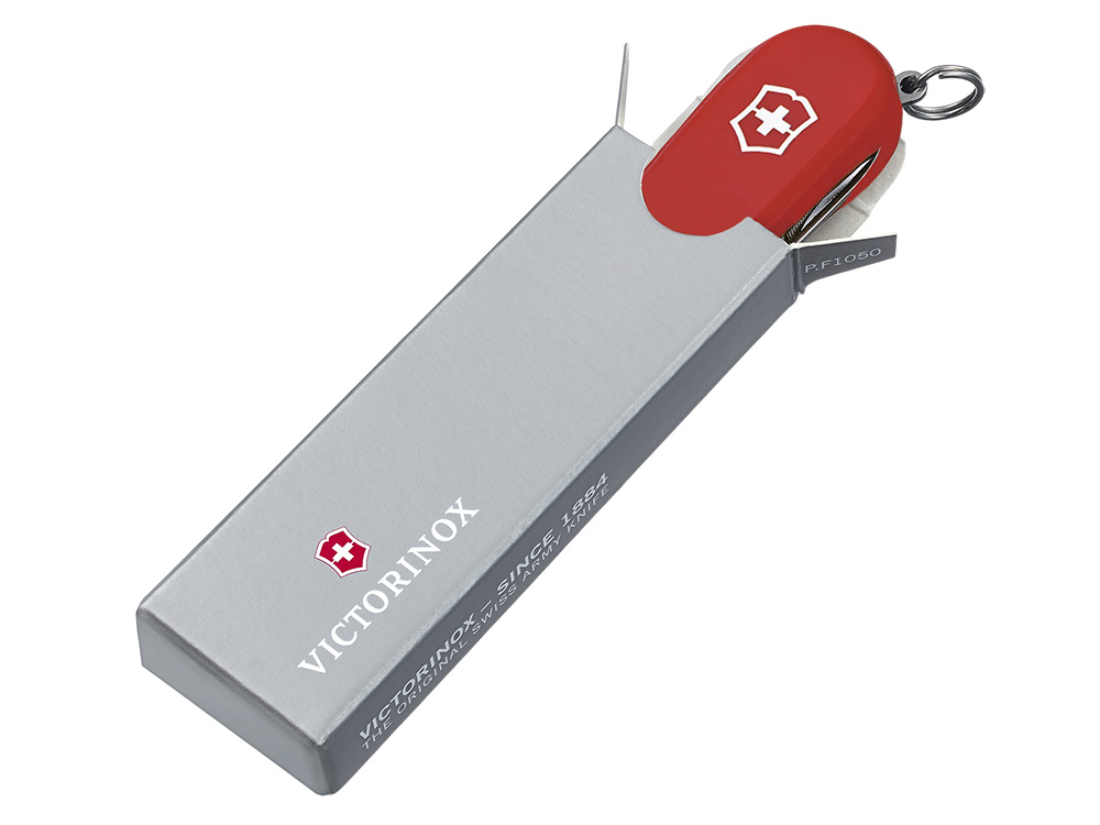 Нож-брелок VICTORINOX Escort, 58 мм, 6 функций, красный