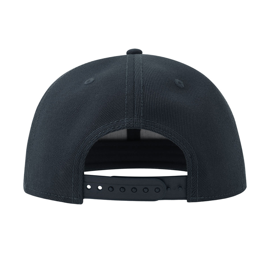 Бейсболка "SNAP BACK-S", 6 клиньев, пластик. застежка, т.синий, 100% перераб. полиэстер, 300 гр/м2