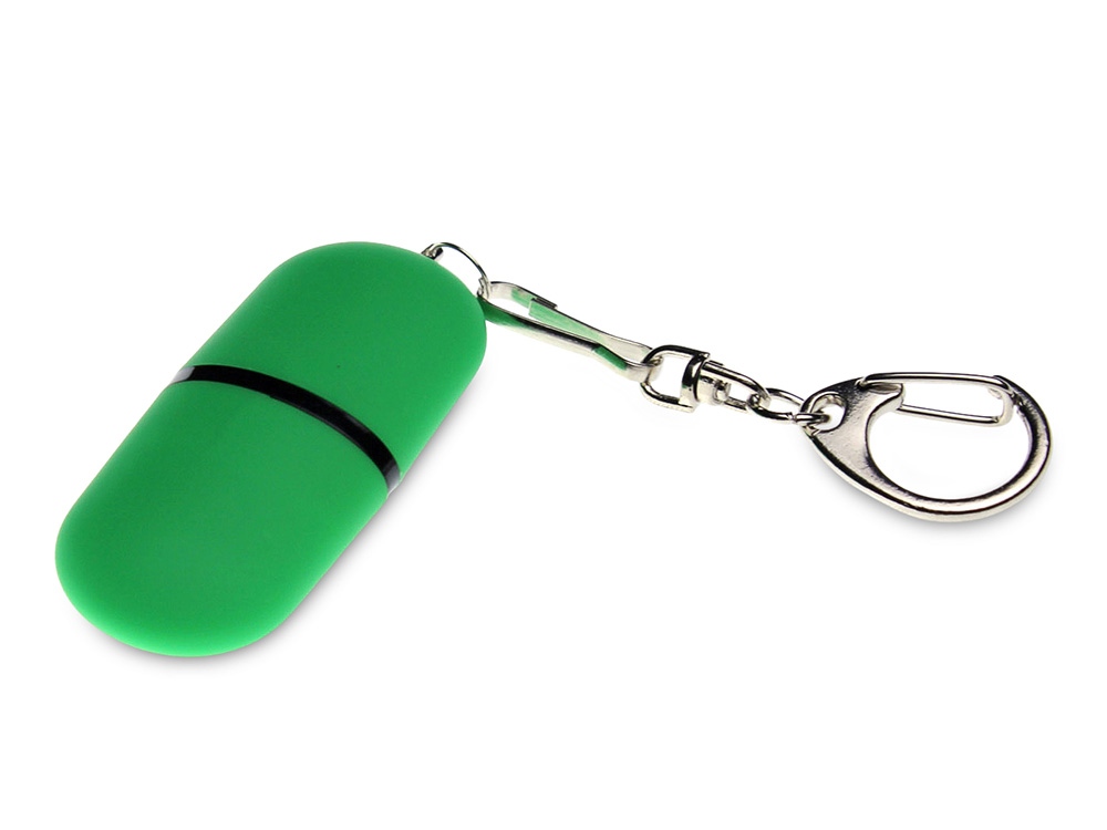 USB 2.0- флешка Goutte Soft-touch на 128 Гб каплевидной формы