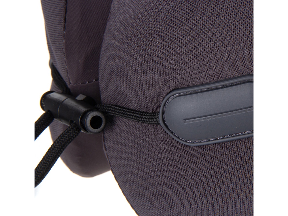 Подушка для путешествий с эффектом памяти Memo Pillow PRO M/L Basque Black, темно-серый, серый