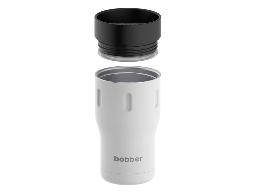 Термос питьевой, вакуумный, бытовой, тм bobber. Объем 0,35 литра. Артикул Tumbler-350 Iced Water, белый
