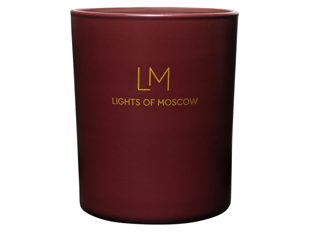 Ароматическая свеча в бордовом стакане Sunset, коллекция Exclusive, 250 мл, красный