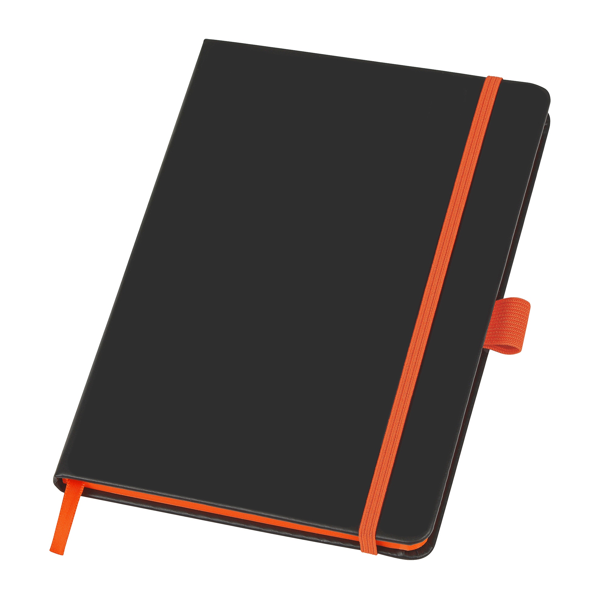 Блокнот ColorNote Black, твердая обложка A5, 80 листов, черный с оранжевым, черный, оранжевый, оранжевый, оранжевый