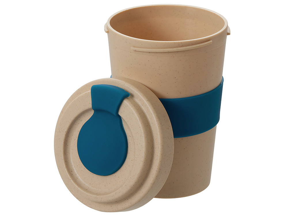 Стакан из пшеничного волокна Flava, petrol blue, индиго, бежевый