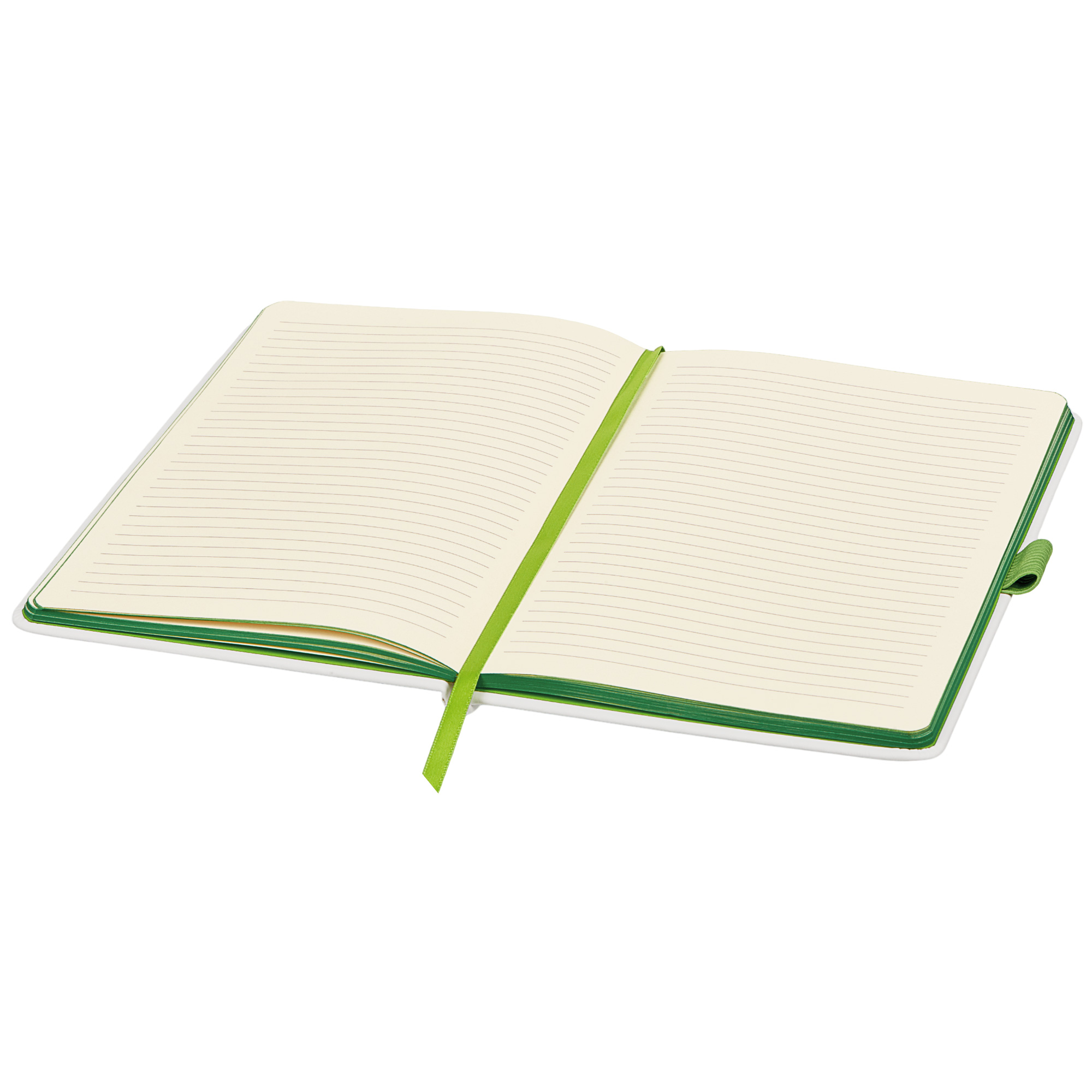 Блокнот ColorNote White, твердая обложка A5, 80 листов, белый и зеленое яблоко, белый, зеленое яблоко, зеленое яблоко, зеленое яблоко