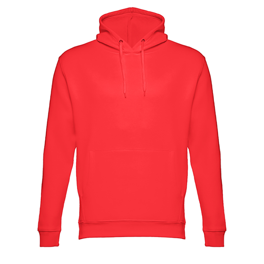 Толстовка мужская с капюшоном PHOENIX, красный, 2XL, 50% хлопок, 50% полиэстер, плотность 320 г/м2