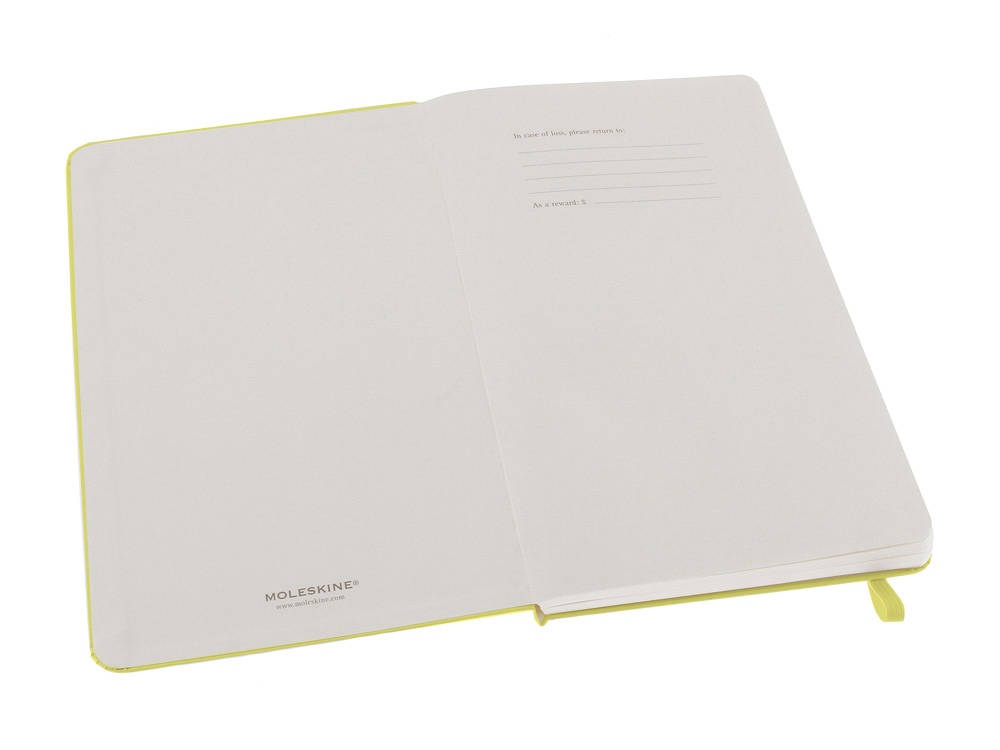 Записная книжка Moleskine Classic (в линейку) в твердой обложке, Large (13х21см), цитрусовый, светло-желтый