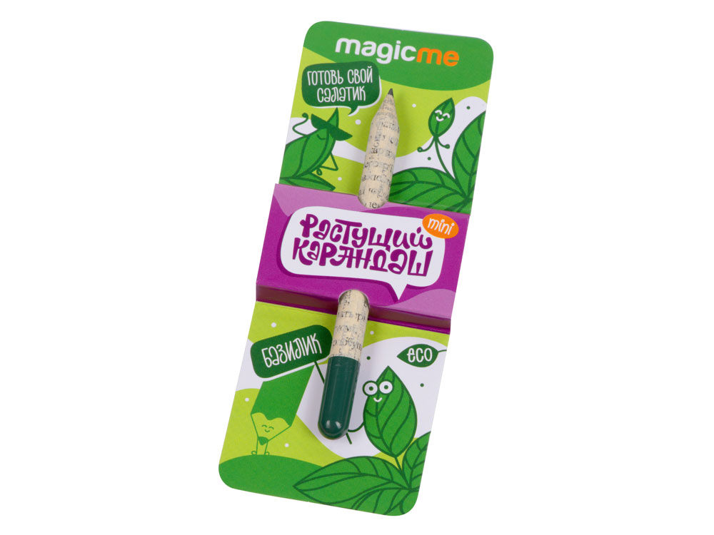Растущий карандаш mini Magicme (1шт) - Базилик, зеленый