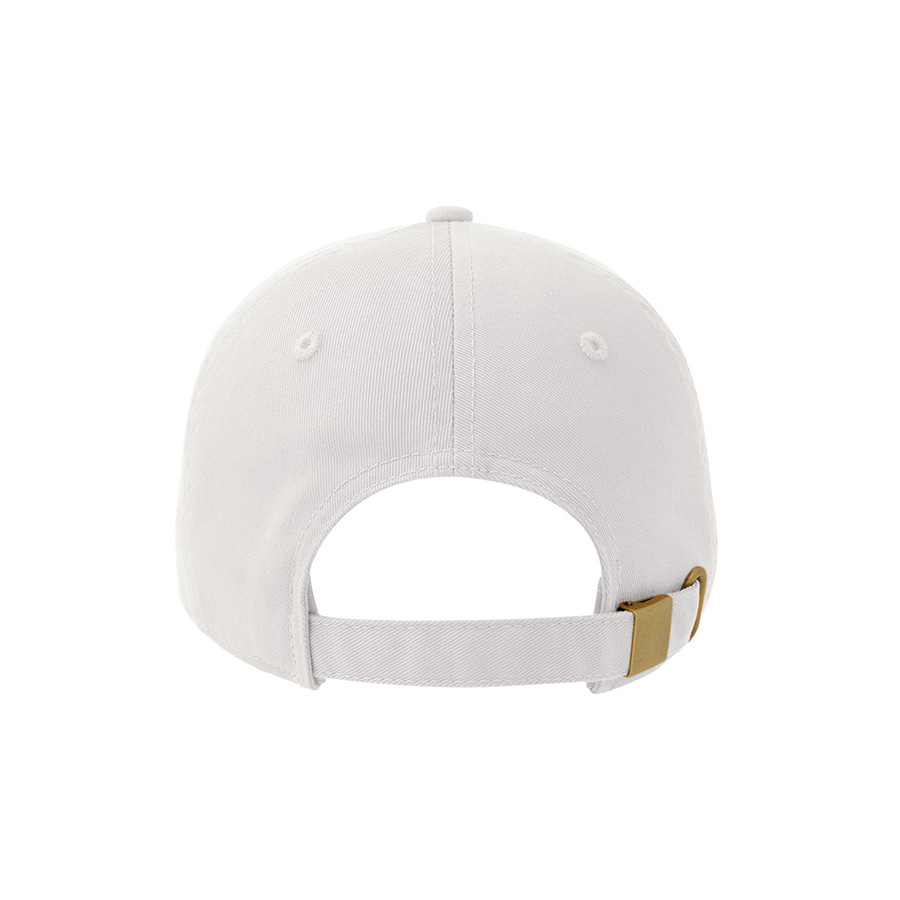 Бейсболка "DAD HAT-S FIVE", 5 клиньев, металлическая застежка, белый, 100% хлопок, 270 г/м2