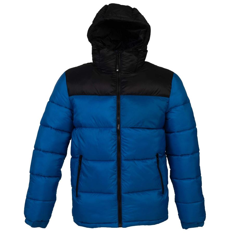 Куртка мужская "SIBERIA", ярко-синий, чёрный, 2XL, 100% нейлон 40г/м2, наполнитель: 100% полиэстер, 530 г/м2