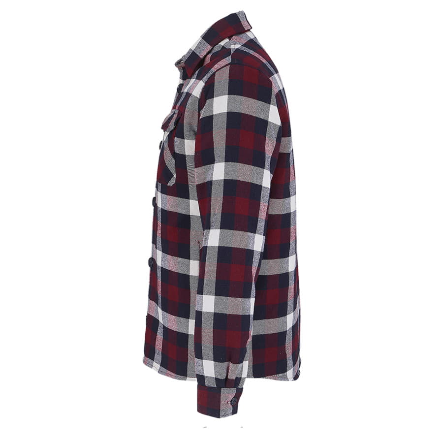 Куртка рубашка мужская NOAH, бордо, M/L(1),100%хлопок,180 г/м2; подкладка и утеплитель:100%полиэстер