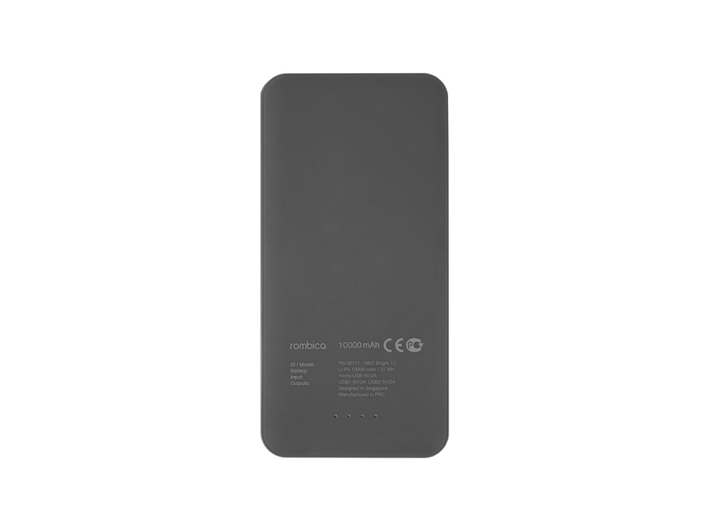 Внешний аккумулятор Rombica NEO Bright 1C, синий, серый, голубой, синий