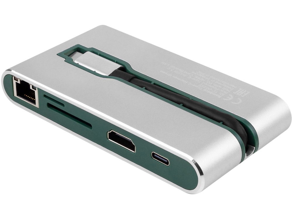 Хаб USB Rombica Type-C Hermes Green, зеленый