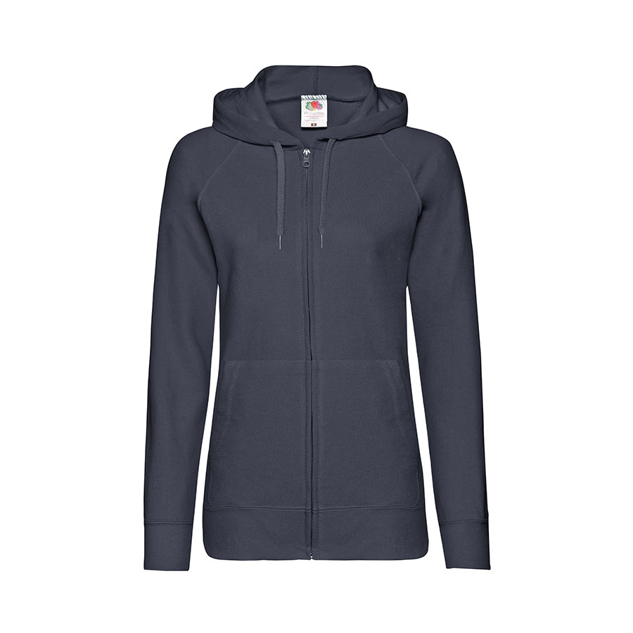 Толстовка без начеса "Ladies Lightweight Hooded Sweat", темно-синий, L, 80% х/б 20% полиэстер, 240 г/м2