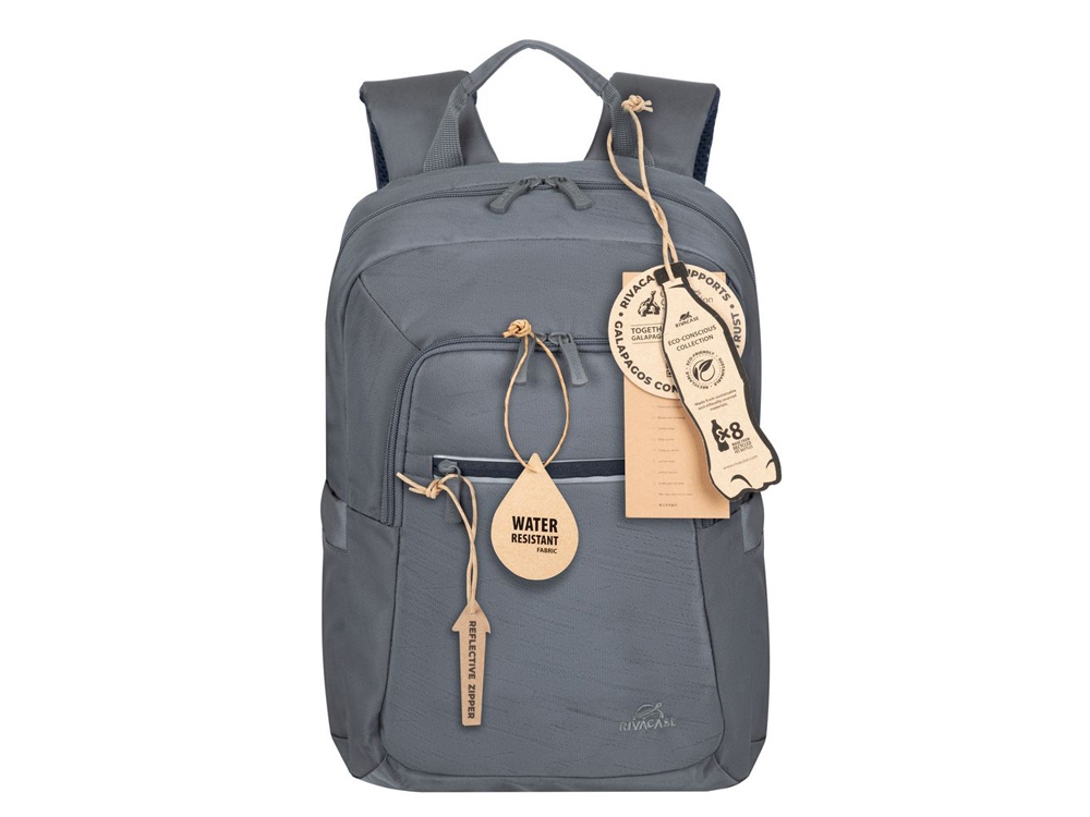 RIVACASE 7523 grey ECO рюкзак для ноутбука 13.3-14 / 6, серый
