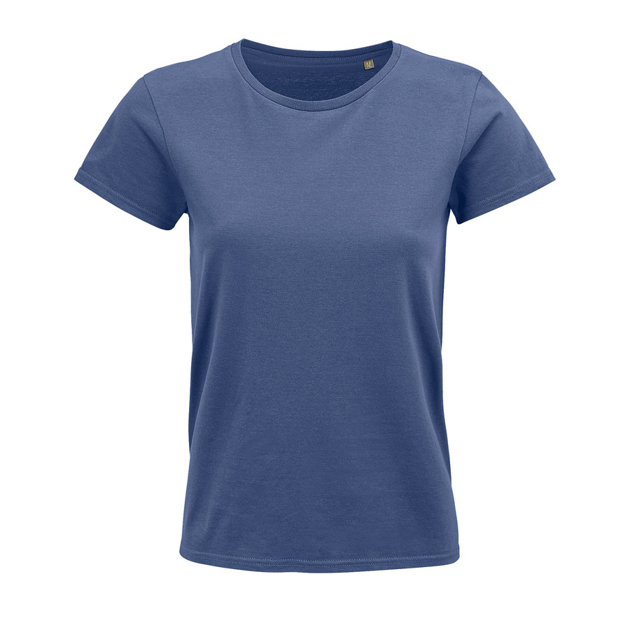 Футболка женская "CRUSADER WOMEN", деним, 2XL, 100% органический хлопок, 150 г/м2