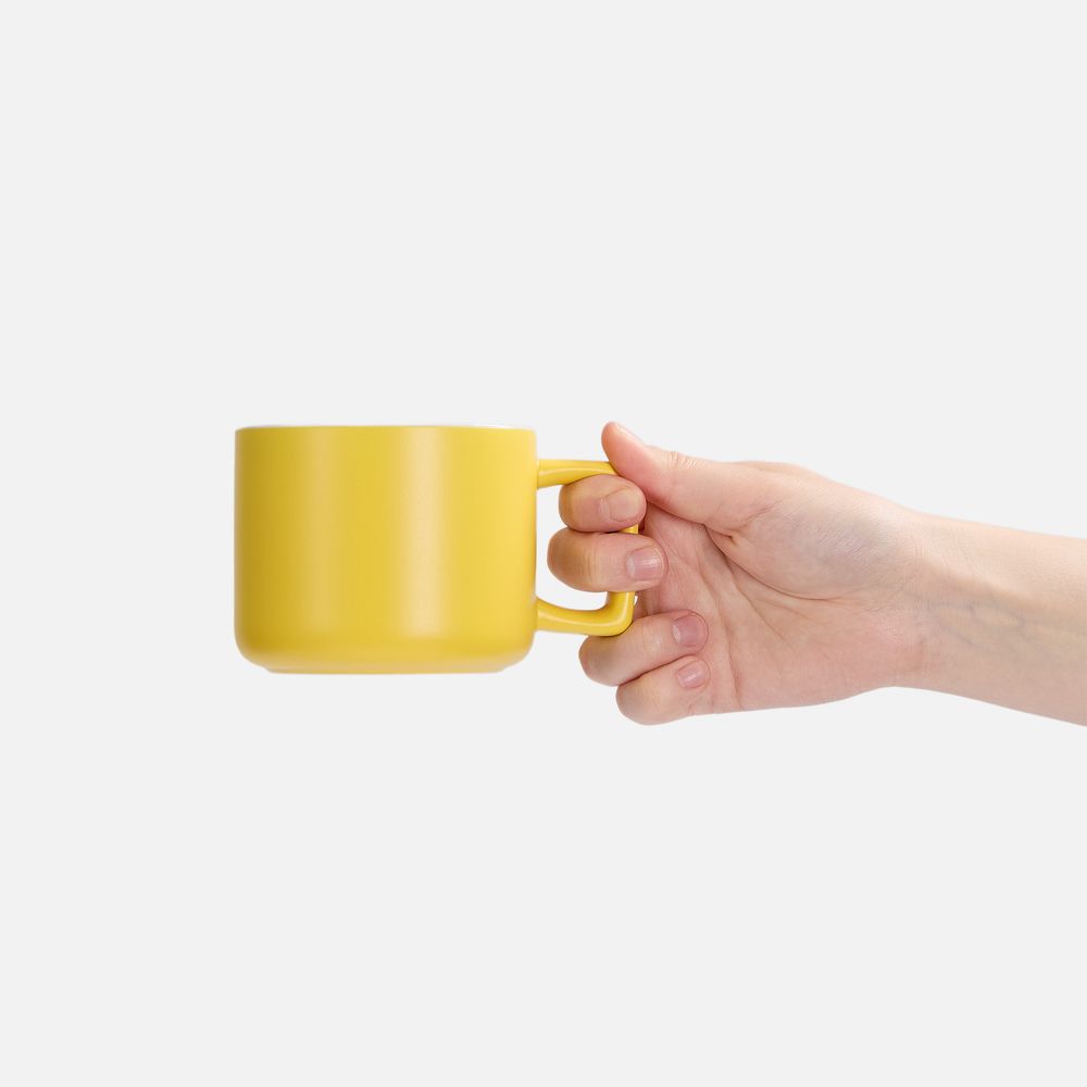 Чашка Fusion, ver.2, желтая