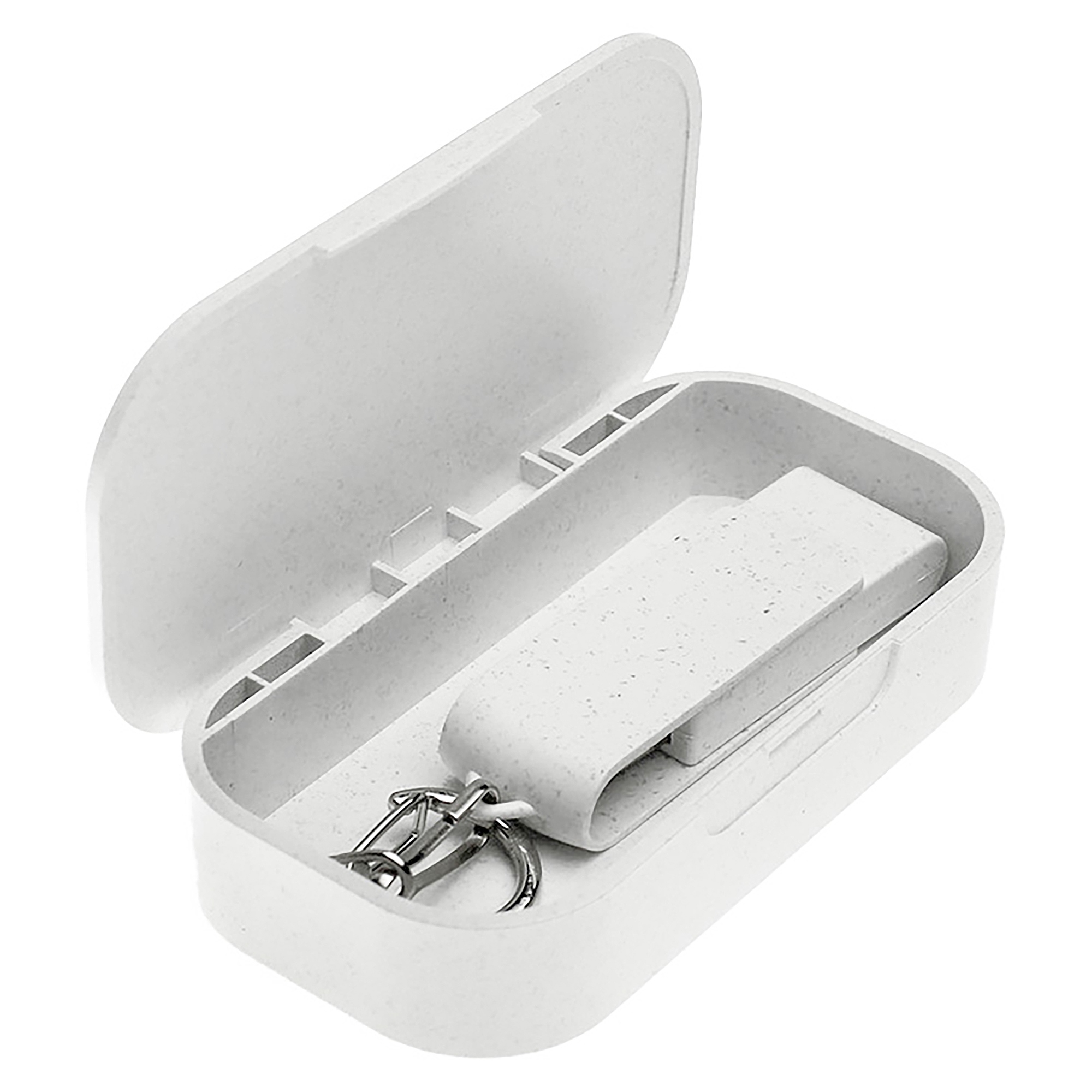 Флешка USB 2.0 Варуна на 16 ГБ, крапчатый белый