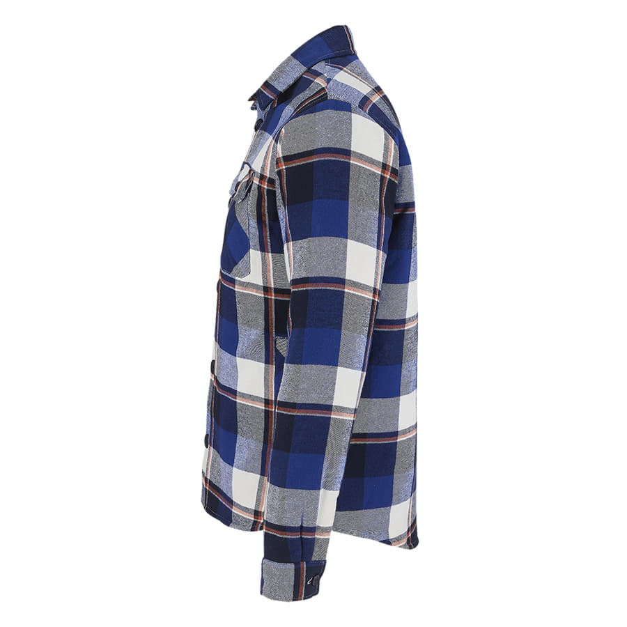 Куртка рубашка мужская NOAH, синий, 3XL/4XL(),100%хлопок,180 г/м2;подкл. и утеплитель:100%полиэстер
