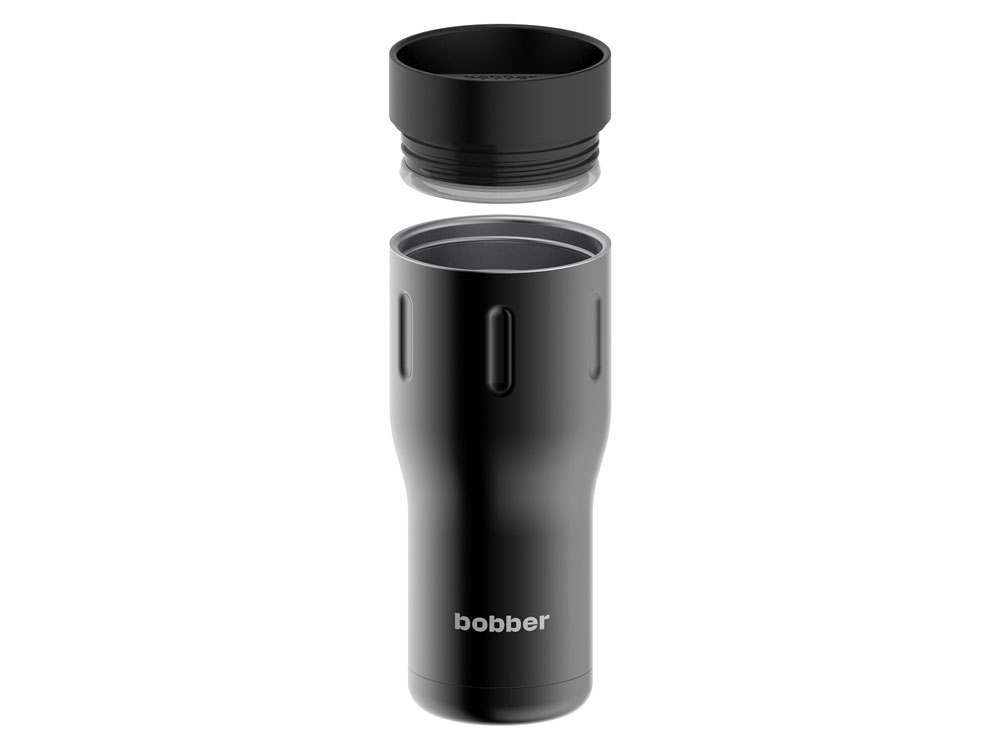Термос питьевой, вакуумный, бытовой, тм bobber. Объем 0,47 литра. Артикул Tumbler-470 Black Coffee, черный