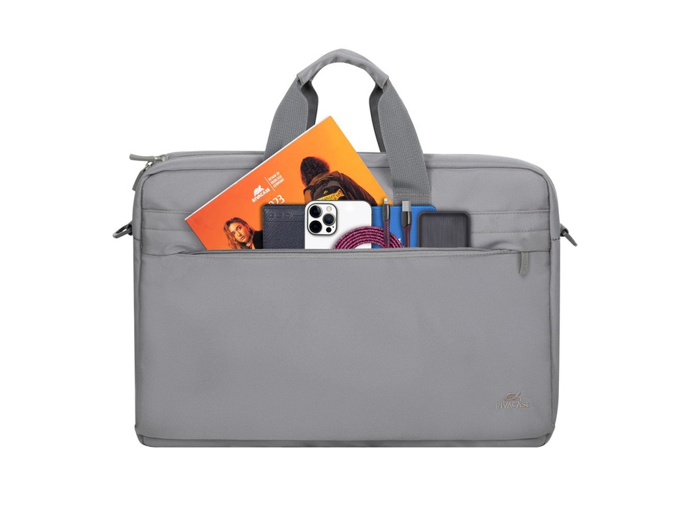 RIVACASE 8235 light grey сумка для ноутбука 15,6 / 6, серый