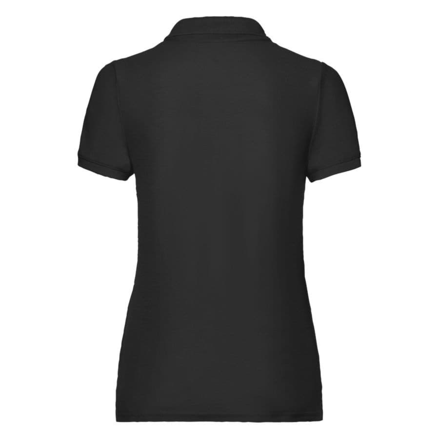 Поло "Lady-Fit 65/35 Polo", черный, 65% п/э, 35% х/б, 180 г/м2