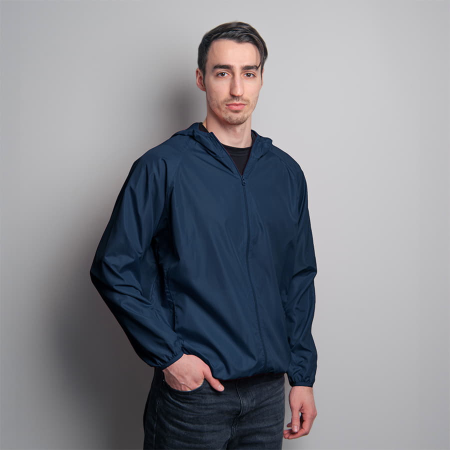 Ветровка мужская COLIN, темно-синий, 100% полиэстер, плотность 280Т.