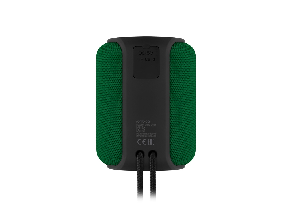 Портативная колонка mySound Clario, 15 Вт Green, черный, зеленый
