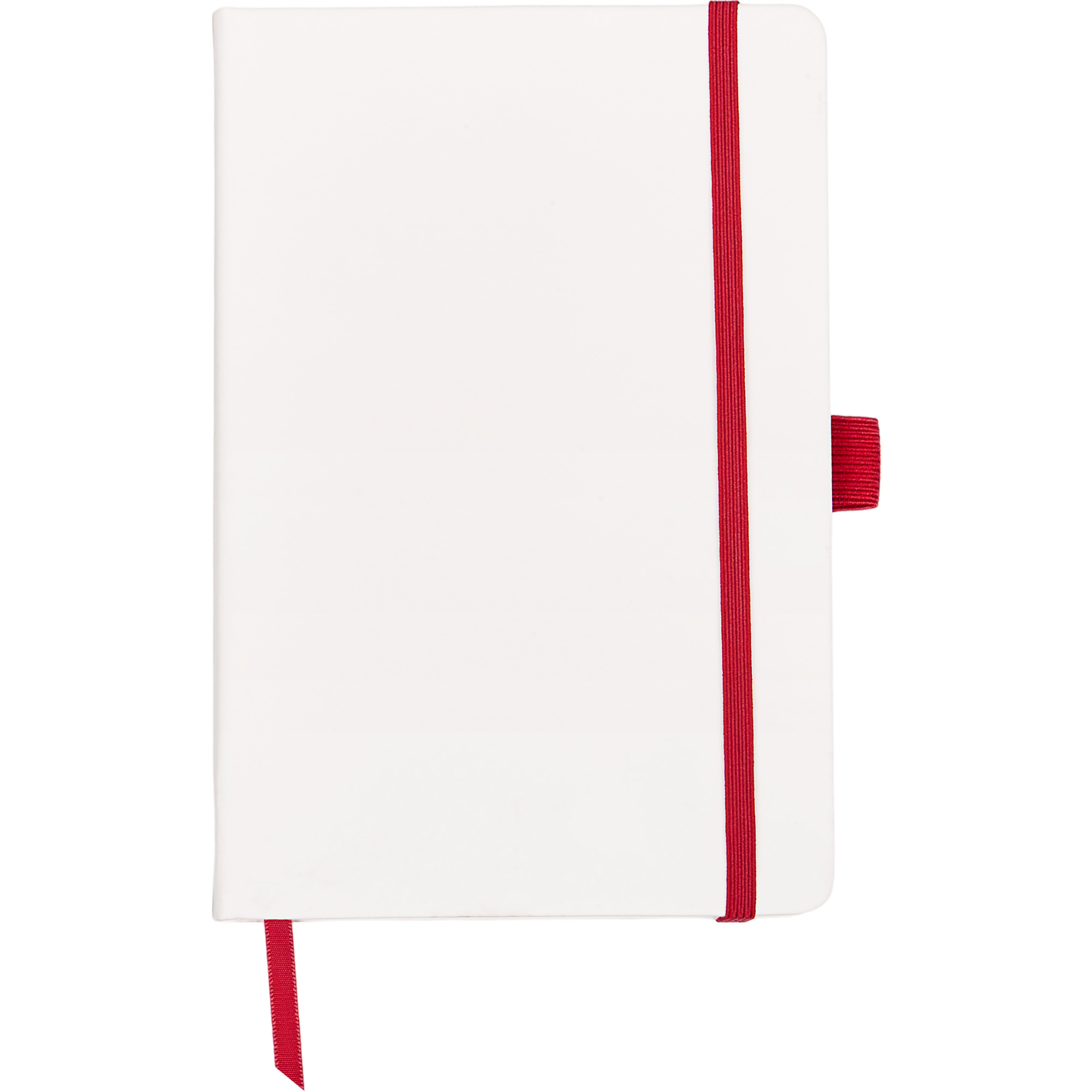 Блокнот ColorNote White, твердая обложка A5, 80 листов, белый с красным, белый, красный, красный