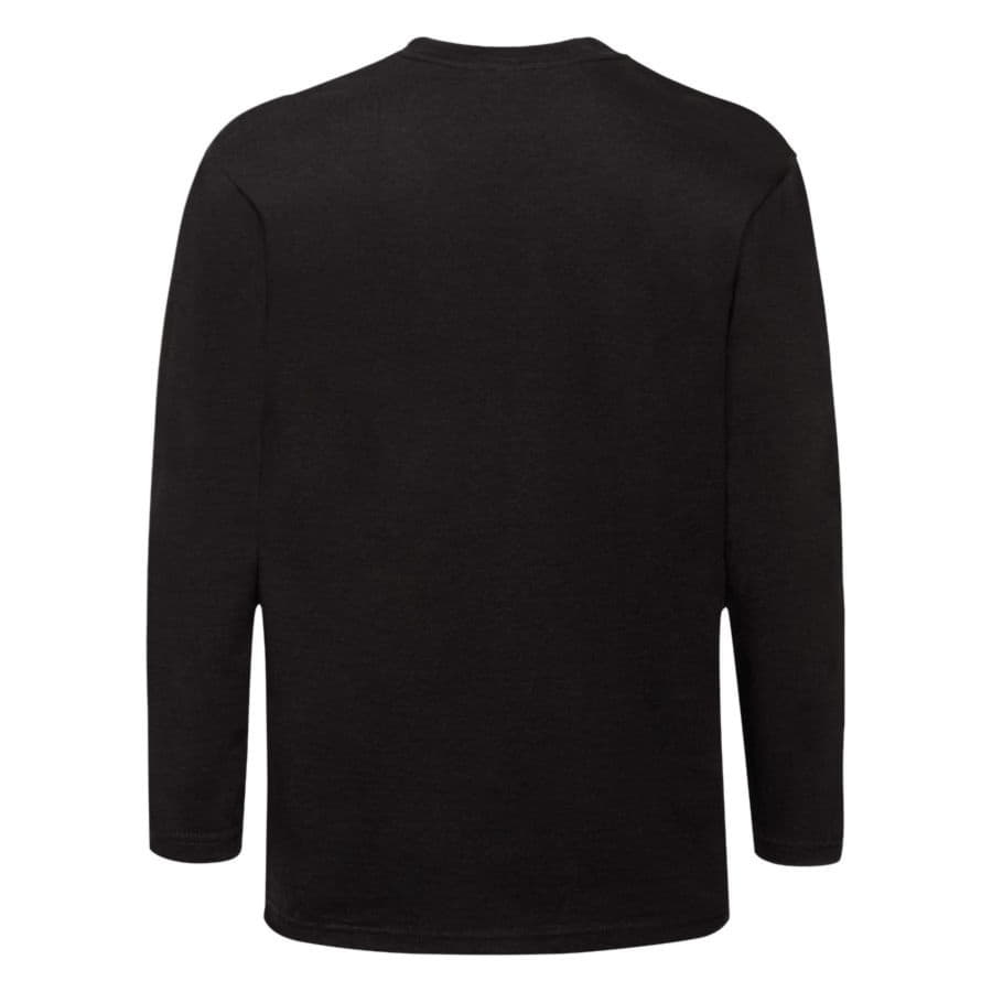 Футболка "Super Premium Long Sleeve", черный, 100% х/б, 205 г/м2