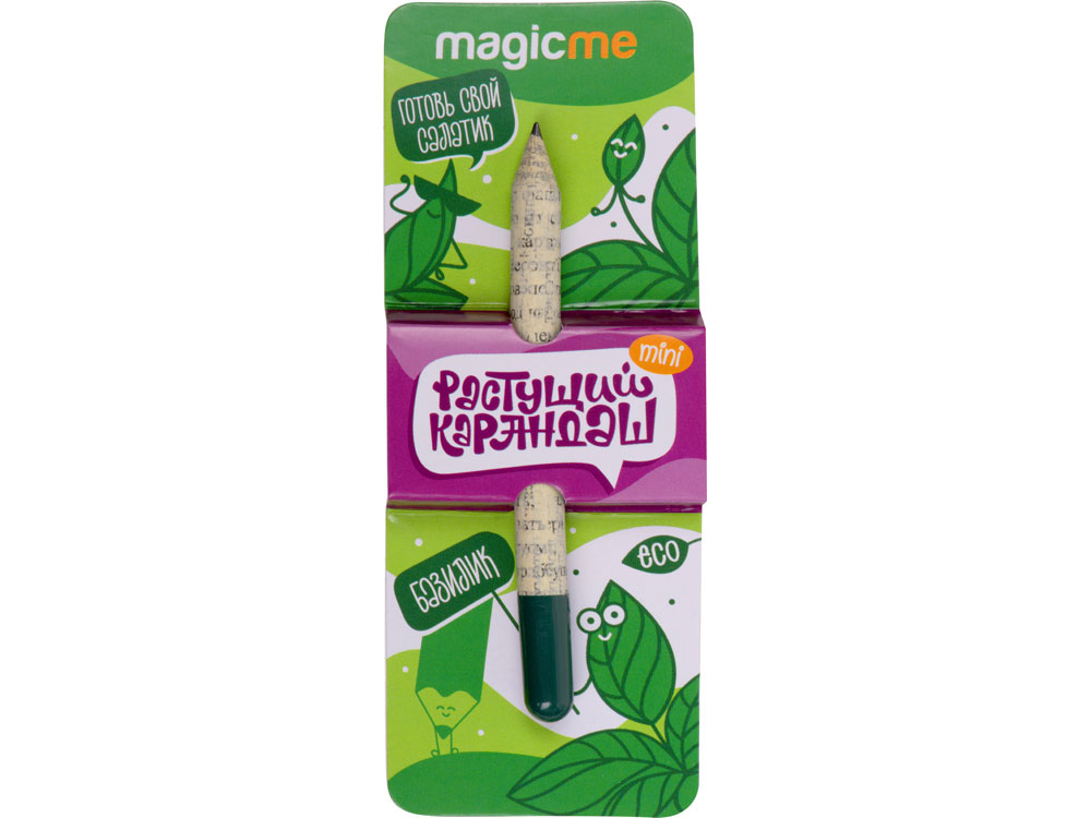 Растущий карандаш mini Magicme (1шт) - Базилик, зеленый