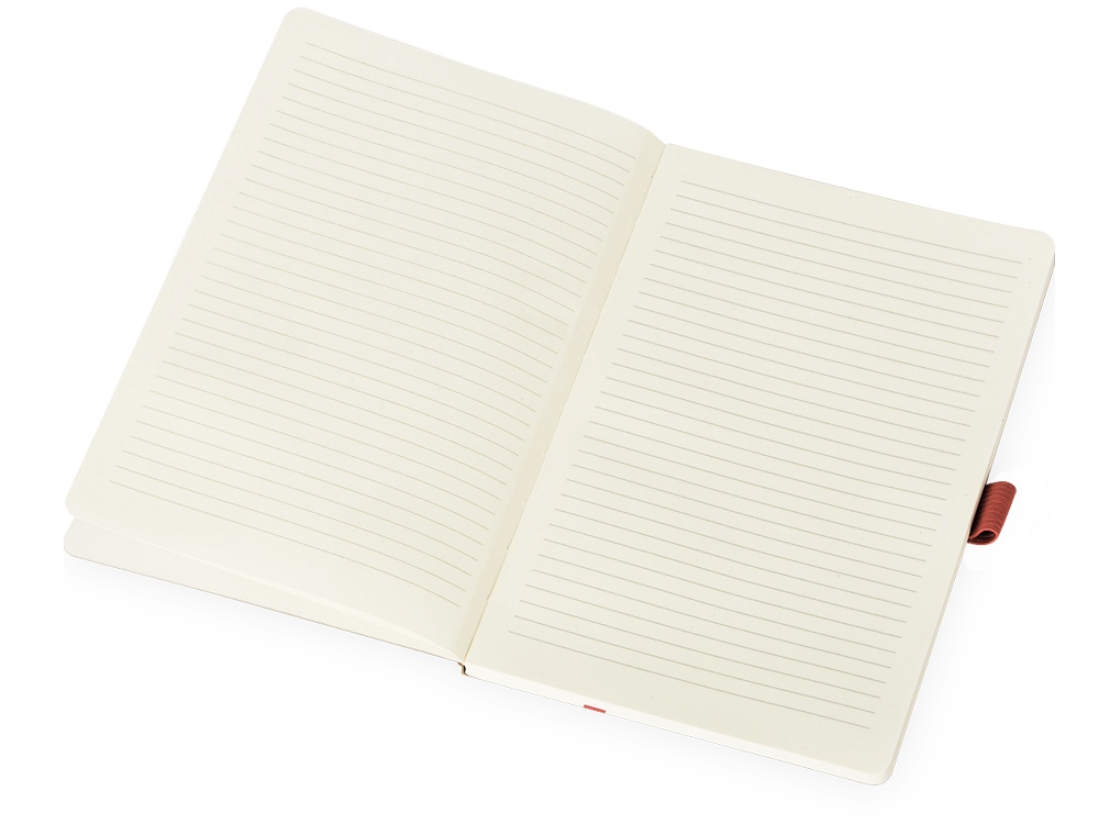 Блокнот Sevilia Soft, гибкая обложка из крафта A5, 80 листов, крафтовый/красный, коричневый, красный, красный