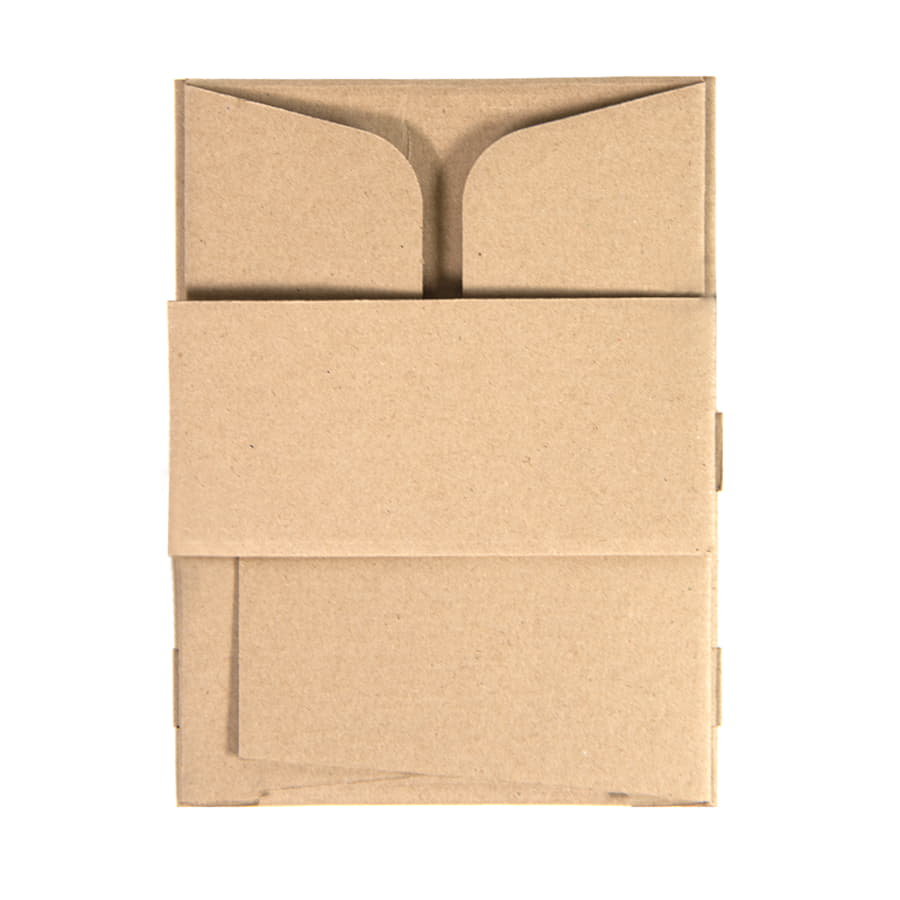 Коробка подарочная mini BOX, размер 17,5 x 15,5 x 8 см, картон МГК бур., самосборная