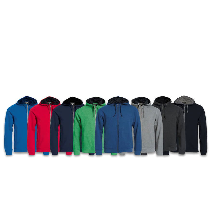Толстовка мужская Classic Hoody Full Zip, меланж, 85% хлопок, 15% вискоза, 300 грм2